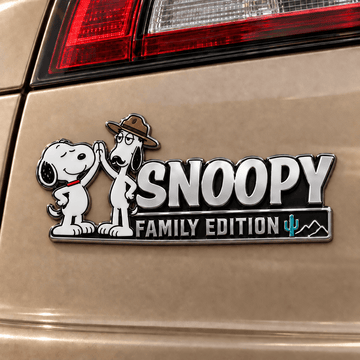 Snoopy Desert Brothers Edition Car Emblem Badge