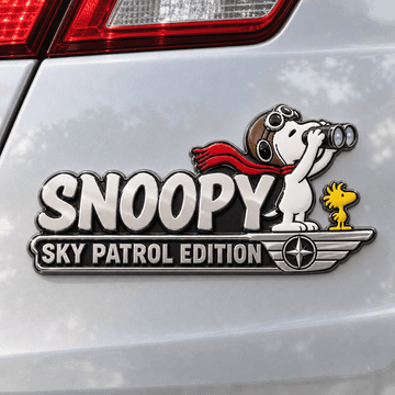 Snoopy Sky Scout Edition Car Emblem Badge
