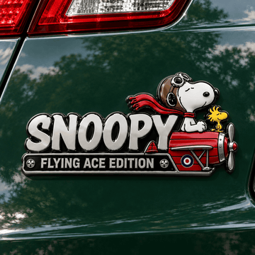 Snoopy Flight Crew Edition Car Emblem Badge