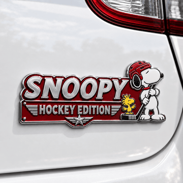 Snoopy Ice Rink Edition Car Emblem Badge