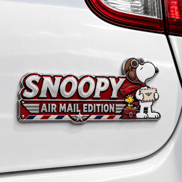 Snoopy Special Delivery Edition Car Emblem Badge
