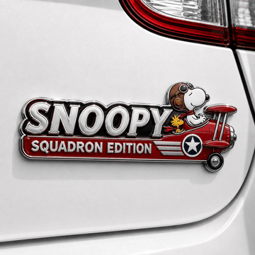 Snoopy Air Squadron Edition Car Emblem Badge