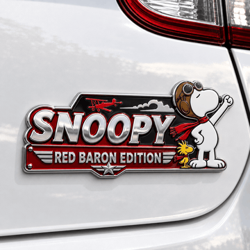 Snoopy Red Baron Victory Edition Car Emblem Badge