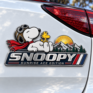 Snoopy Horizon Escape Edition Car Emblem Badge