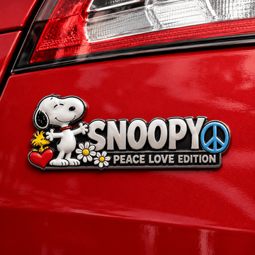 Snoopy Good Vibes Edition Car Emblem Badge