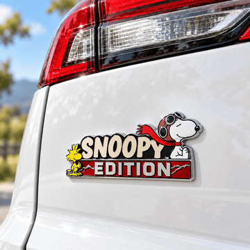 Snoopy & Woodstock Skybound Edition Car Emblem Badge