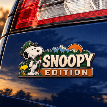 Snoopy & Woodstock Trail Ranger Edition Car Emblem Badge