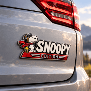 Snoopy & Woodstock Airspeed Edition Car Emblem Badge