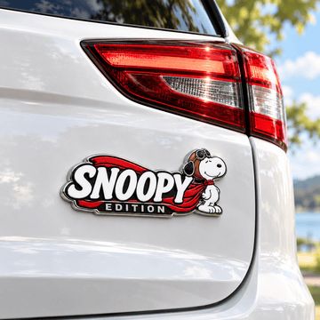 Snoopy Redline Aviator Edition Car Emblem Badge