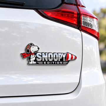 Snoopy Airspeed Signature Edition Car Emblem Badge