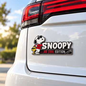 Snoopy & Woodstock Varsity Cool Edition Car Emblem Badge