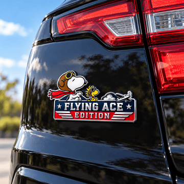 Snoopy Takeoff Together Edition Car Emblem Badge