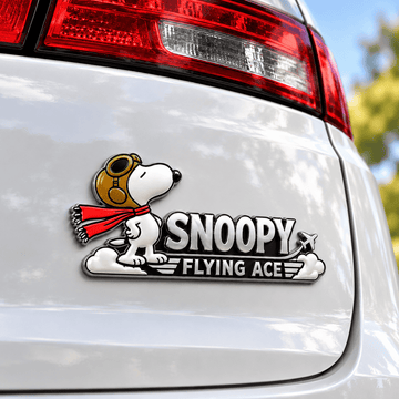 Snoopy Skybound Ace Edition Car Emblem Badge