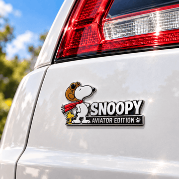 Snoopy High-Flyer Aviator Edition Car Emblem Badge