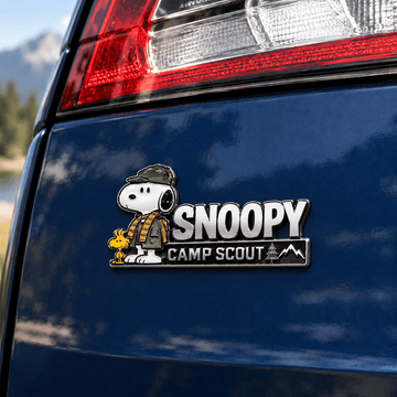 Snoopy Timberline Camp Scout Car Emblem Badge