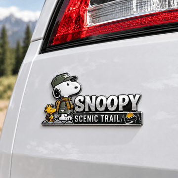 Snoopy Trailbound Explorer Edition Car Emblem Badge
