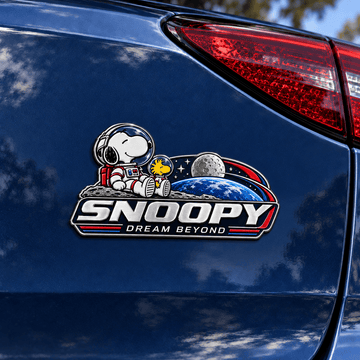 Snoopy Moonbound Dreamer Edition Car Emblem Badge