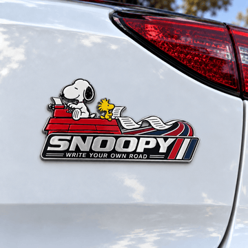 Snoopy Roadwriter Edition Car Emblem Badge