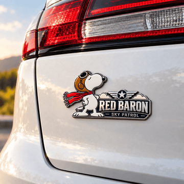 Snoopy Starwing Sky Patrol Car Emblem Badge