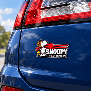 Snoopy Redline Spirit Fly Bold Car Emblem Badge