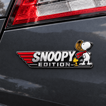 Snoopy & Woodstock Redwing Duo Edition Car Emblem Badge