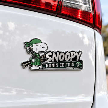 Snoopy Emerald Ronin Edition Car Emblem Badge
