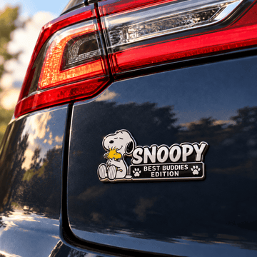 Snoopy & Woodstock Timeless Bond Edition Car Emblem Badge