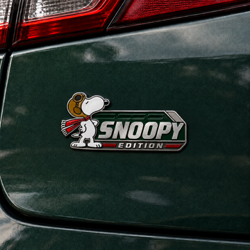 Snoopy Evergreen Flightline Edition Car Emblem Badge