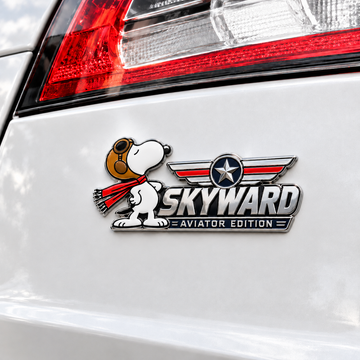 Snoopy Northstar Skyward Aviator Car Emblem Badge
