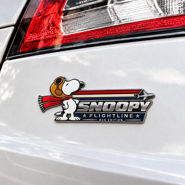 Snoopy Jetstream Ace Edition Car Emblem Badge