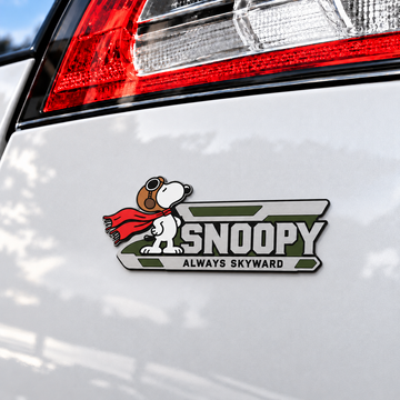 Snoopy Olivewing Always Skyward Car Emblem Badge