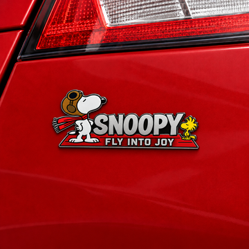 Snoopy & Woodstock Joyflight Edition Car Emblem Badge