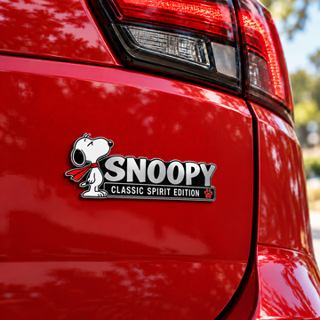 Snoopy Timeless Spirit Red Scarf Edition Car Emblem Badge