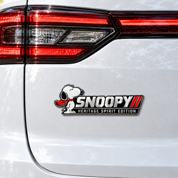 Snoopy Triple Redline Edition Car Emblem Badge