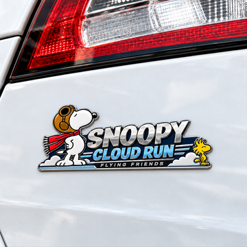 Snoopy & Woodstock Cloudrun Adventure Car Emblem Badge