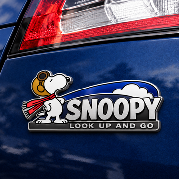 Snoopy Look Up & Go Horizon Edition Car Emblem Badge