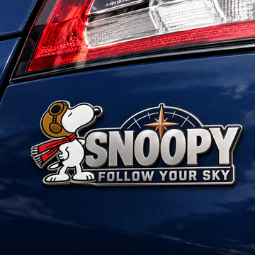 Snoopy Copperstar Compass Edition Car Emblem Badge