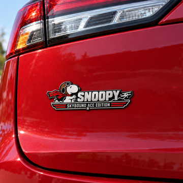 Snoopy Open Skies Aviator Edition Car Emblem Badge