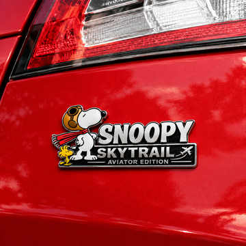 Snoopy & Woodstock Flightpath Legends Car Emblem Badge