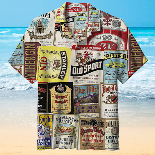 1940s Old Wine Label Hawaiian Shirt – Moonbestprint