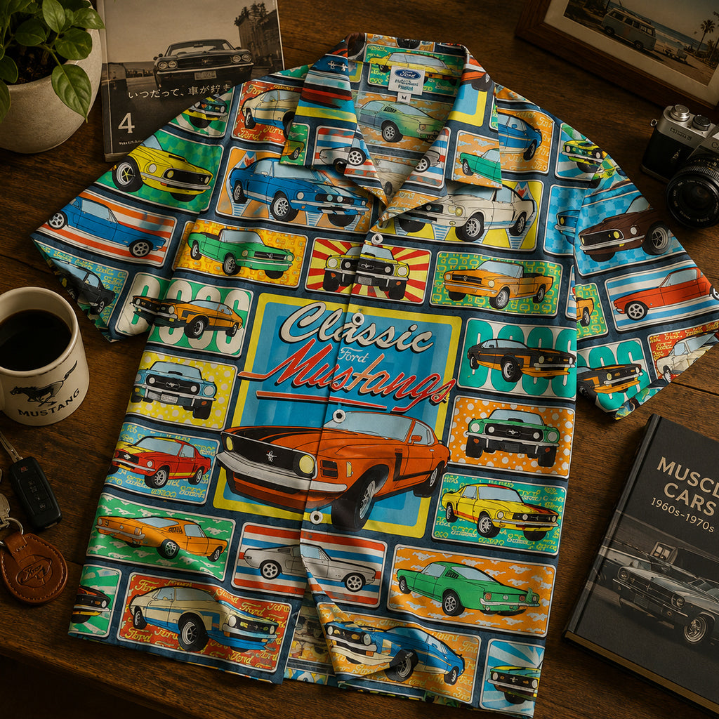 1964 Ford Mustang Classic Car Hawaiian Shirt – Moonbestprint