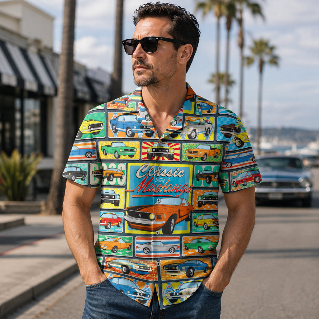 1964 Ford Mustang Classic Car Hawaiian Shirt – Moonbestprint