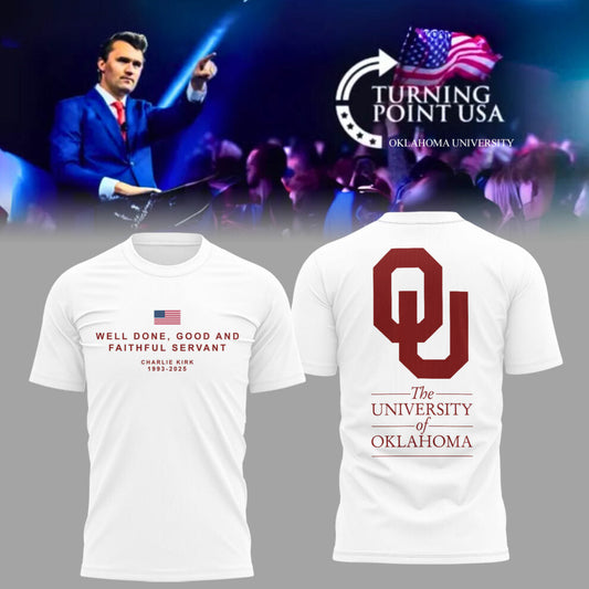 Limited Edition Oklahoma x Turning Point USA 2025 TShirt Moonbestprint