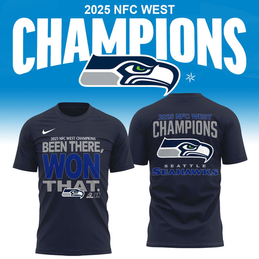 Seattle Seahawks 2025 NFC West Division Champions Limited Edition TShirt | DA51 Moonbestprint