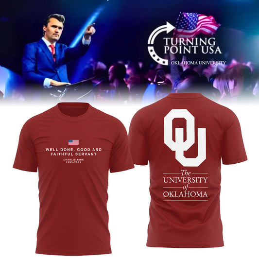 Limited Edition Oklahoma x Turning Point USA 2025 TShirt Moonbestprint