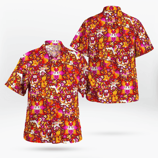 Fire System Pokemon Hawaiian Shirt - Moonbestprint