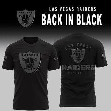 Las Vegas Raiders 2025 Back In Black Limited Edition Shirt | XV40 Moonbestprint