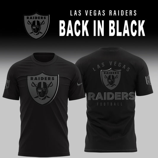 Las Vegas Raiders 2025 Back In Black Limited Edition Shirt | XV40 Moonbestprint