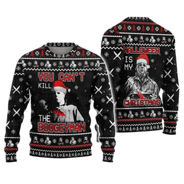 2024 Horror Movie Michael Myers You Ca Not Kill The Boogey Man Halloween Ugly Christmas Sweater – Moonbestprint