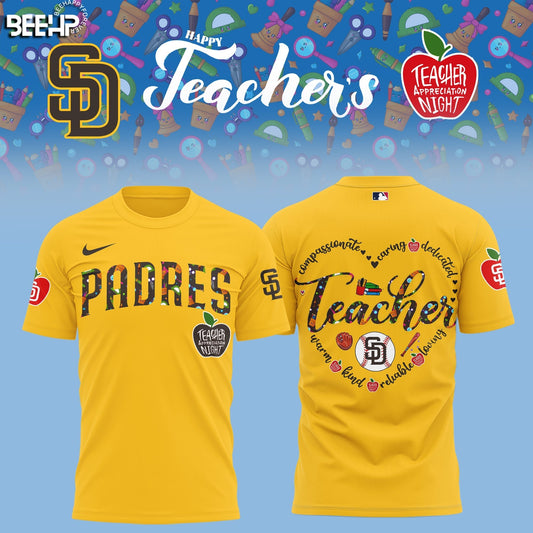 San Diego Padres TEACHER APPRECIATION NIGHT Editions Limited 2025 Shirt | BY17 Moonbestprint